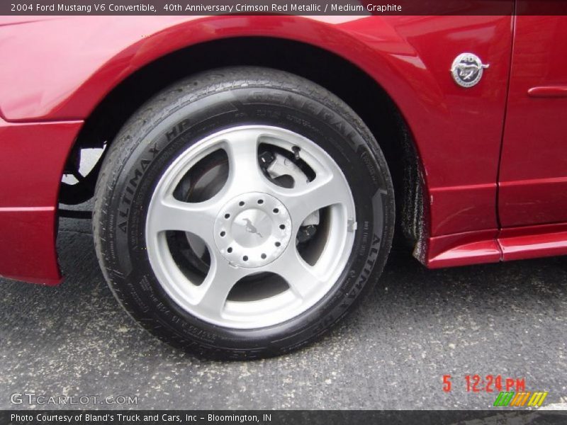 40th Anniversary Crimson Red Metallic / Medium Graphite 2004 Ford Mustang V6 Convertible