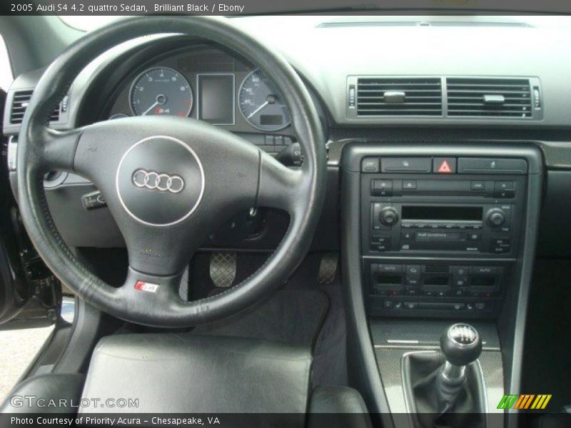 Brilliant Black / Ebony 2005 Audi S4 4.2 quattro Sedan
