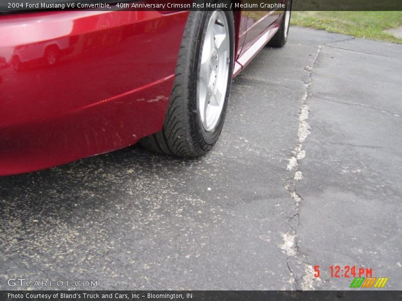 40th Anniversary Crimson Red Metallic / Medium Graphite 2004 Ford Mustang V6 Convertible