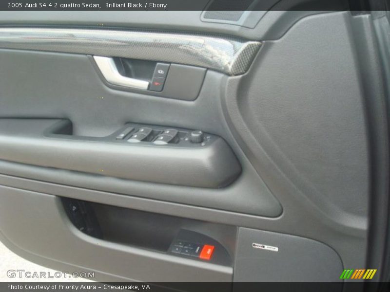 Brilliant Black / Ebony 2005 Audi S4 4.2 quattro Sedan