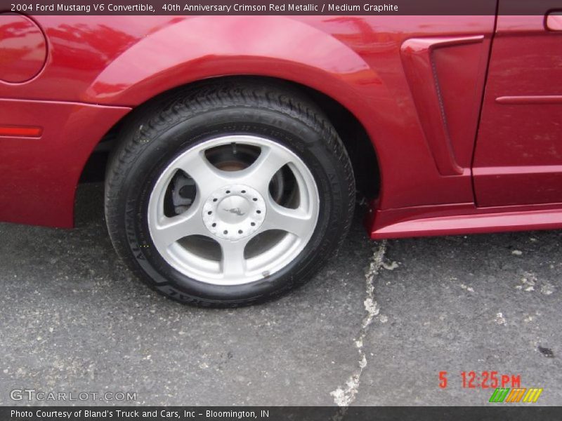 40th Anniversary Crimson Red Metallic / Medium Graphite 2004 Ford Mustang V6 Convertible