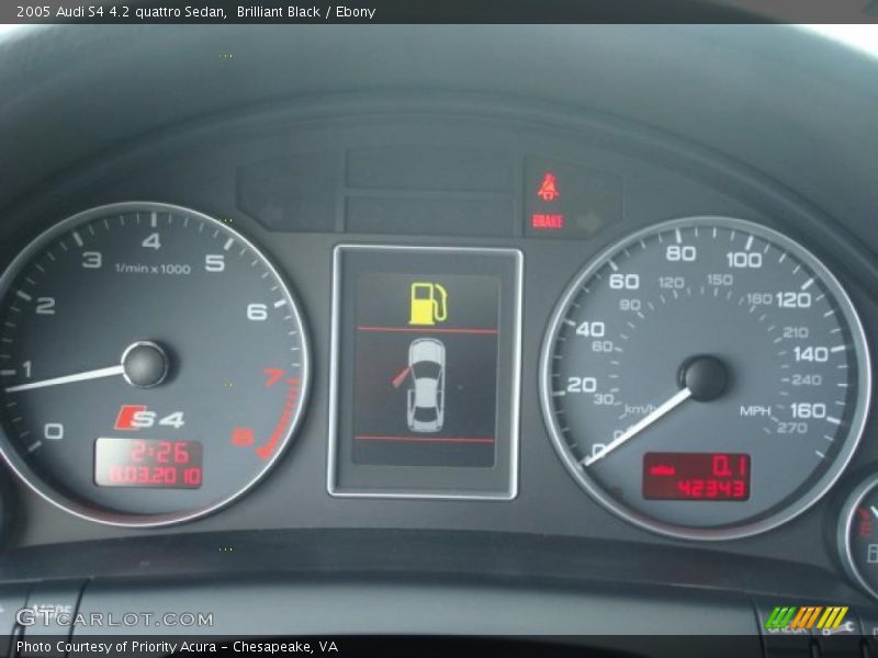 Brilliant Black / Ebony 2005 Audi S4 4.2 quattro Sedan
