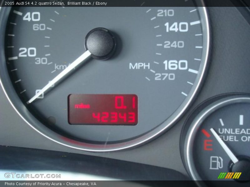 Brilliant Black / Ebony 2005 Audi S4 4.2 quattro Sedan