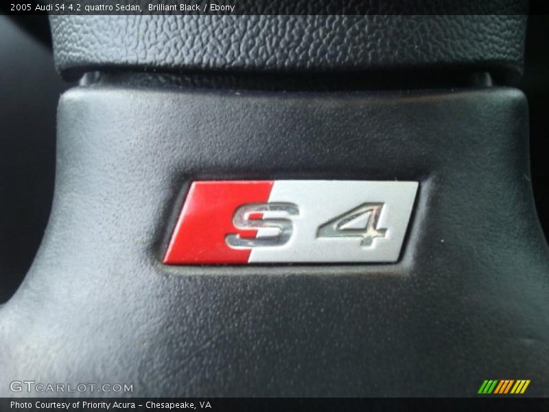 Brilliant Black / Ebony 2005 Audi S4 4.2 quattro Sedan