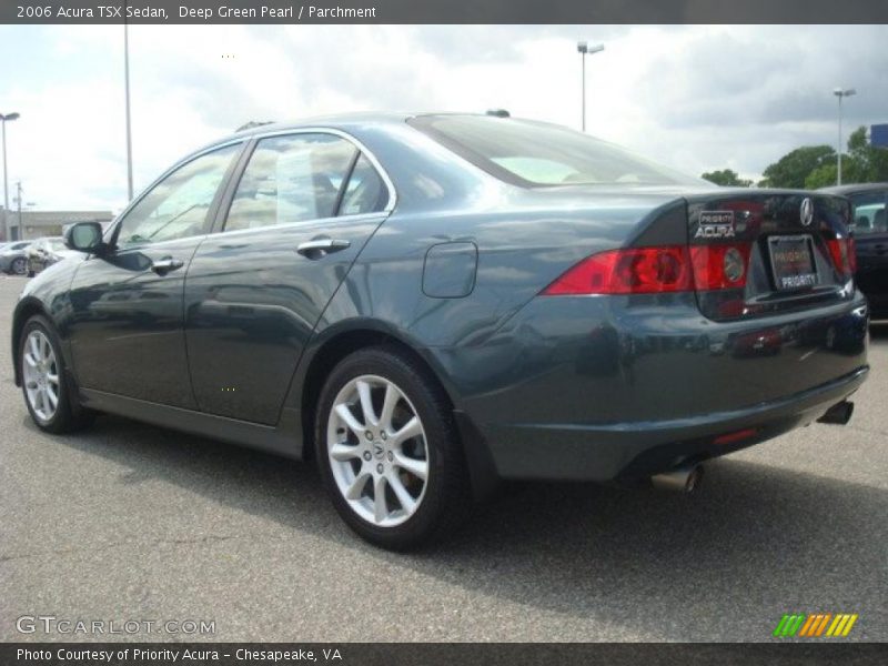 Deep Green Pearl / Parchment 2006 Acura TSX Sedan