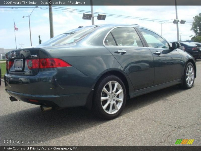Deep Green Pearl / Parchment 2006 Acura TSX Sedan