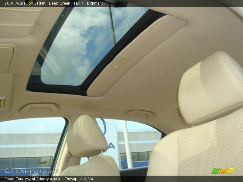 Deep Green Pearl / Parchment 2006 Acura TSX Sedan