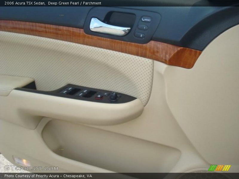 Deep Green Pearl / Parchment 2006 Acura TSX Sedan
