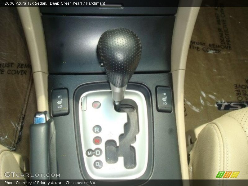 Deep Green Pearl / Parchment 2006 Acura TSX Sedan