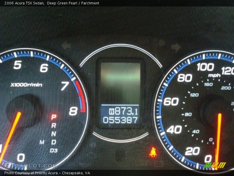 Deep Green Pearl / Parchment 2006 Acura TSX Sedan