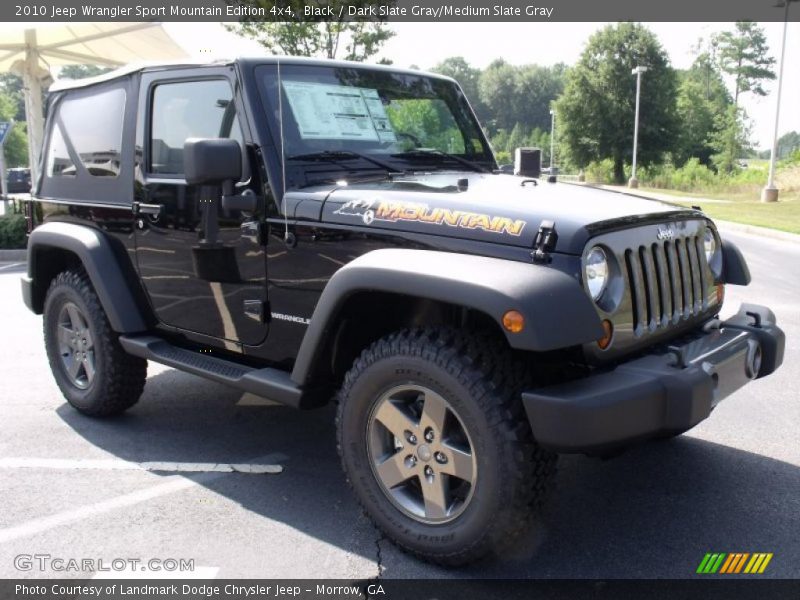 Black / Dark Slate Gray/Medium Slate Gray 2010 Jeep Wrangler Sport Mountain Edition 4x4
