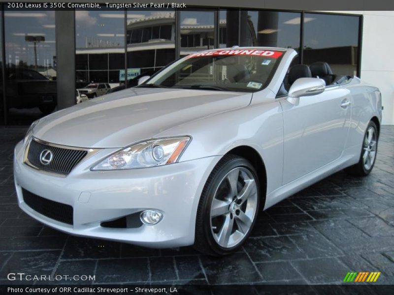 Tungsten Silver Pearl / Black 2010 Lexus IS 350C Convertible