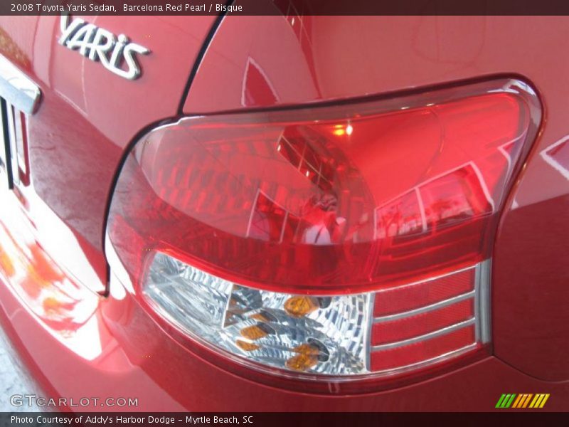 Barcelona Red Pearl / Bisque 2008 Toyota Yaris Sedan