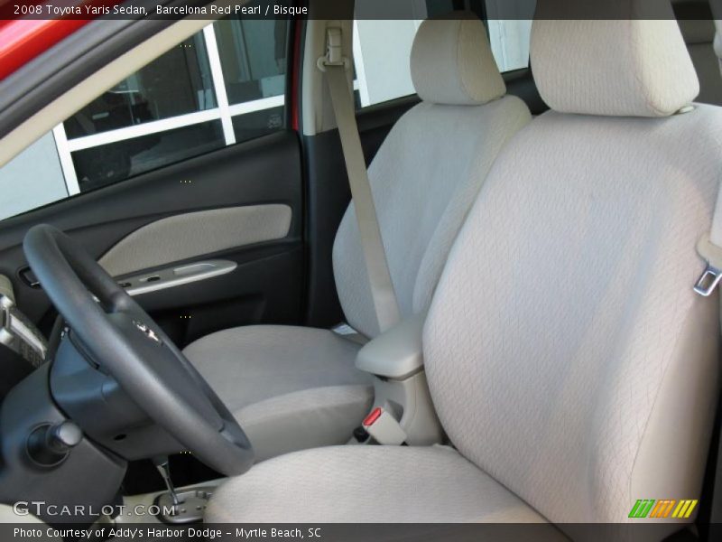 Barcelona Red Pearl / Bisque 2008 Toyota Yaris Sedan