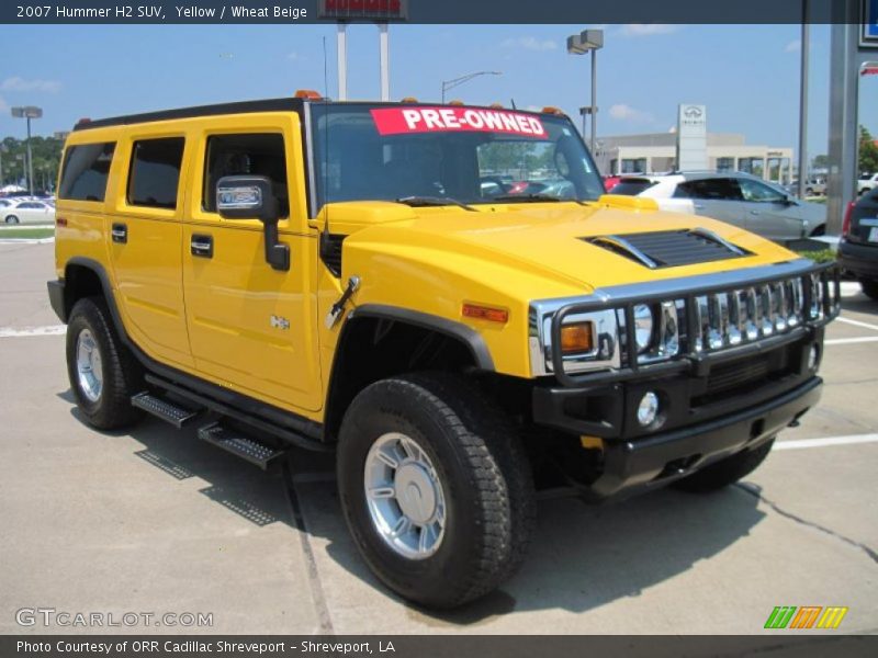 Yellow / Wheat Beige 2007 Hummer H2 SUV