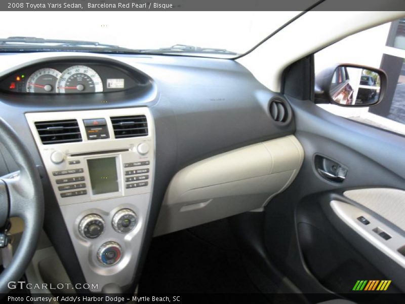 Barcelona Red Pearl / Bisque 2008 Toyota Yaris Sedan