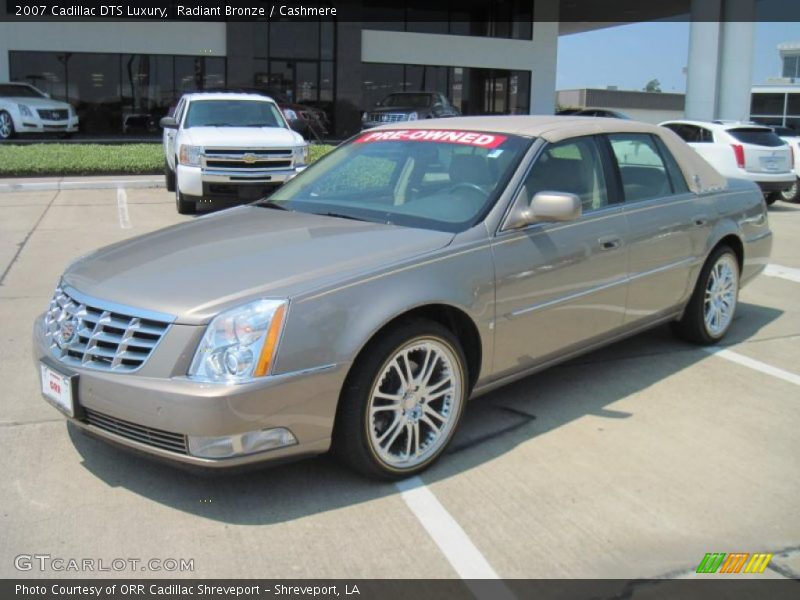 Radiant Bronze / Cashmere 2007 Cadillac DTS Luxury