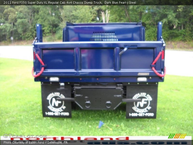 Dark Blue Pearl / Steel 2011 Ford F350 Super Duty XL Regular Cab 4x4 Chassis Dump Truck