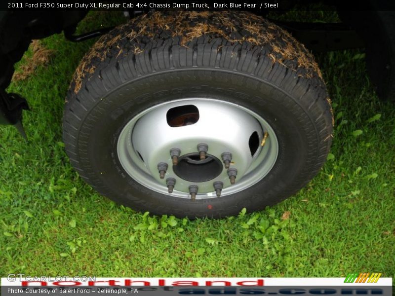 Dark Blue Pearl / Steel 2011 Ford F350 Super Duty XL Regular Cab 4x4 Chassis Dump Truck