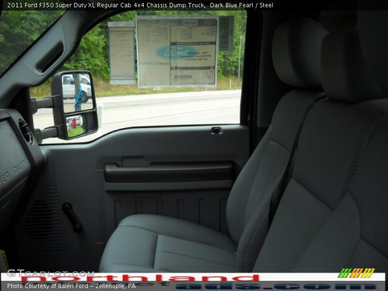Dark Blue Pearl / Steel 2011 Ford F350 Super Duty XL Regular Cab 4x4 Chassis Dump Truck