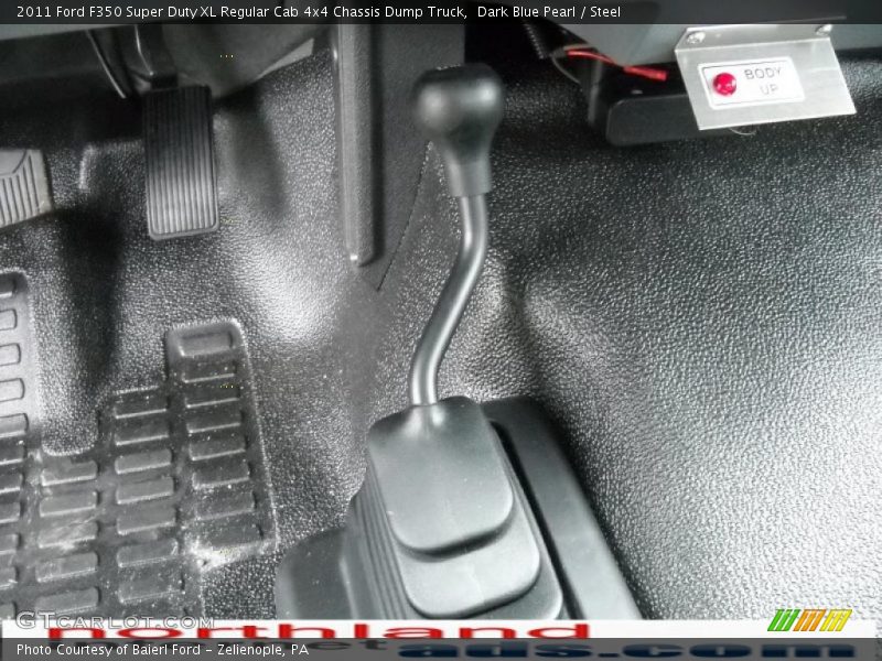 Dark Blue Pearl / Steel 2011 Ford F350 Super Duty XL Regular Cab 4x4 Chassis Dump Truck