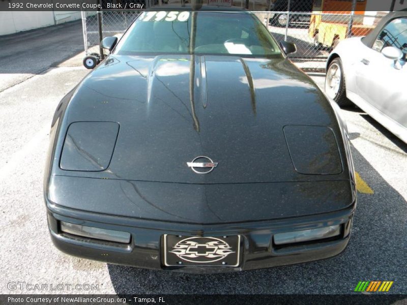Black / Gray 1992 Chevrolet Corvette Coupe