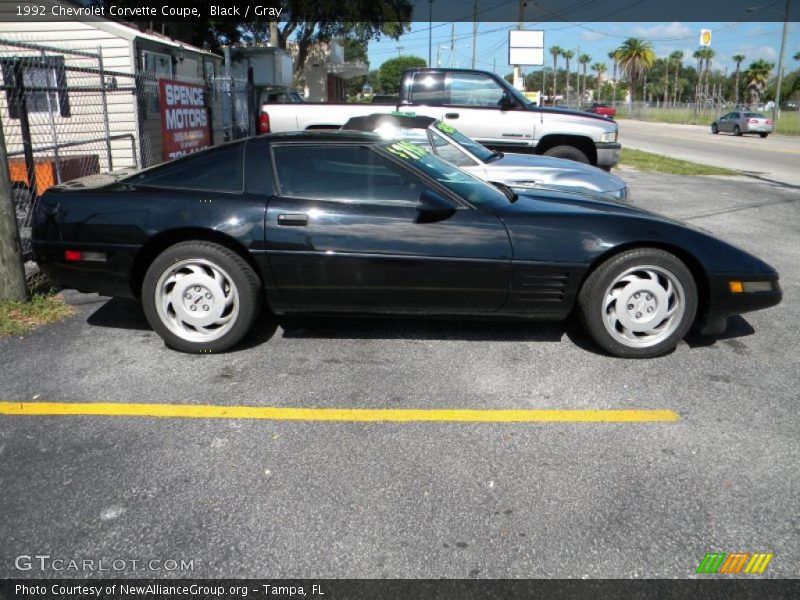 Black / Gray 1992 Chevrolet Corvette Coupe