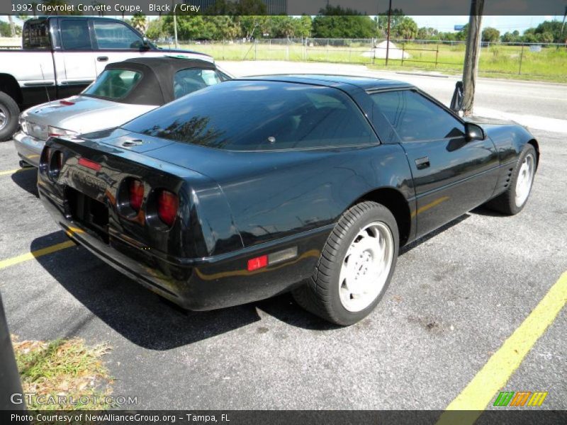 Black / Gray 1992 Chevrolet Corvette Coupe
