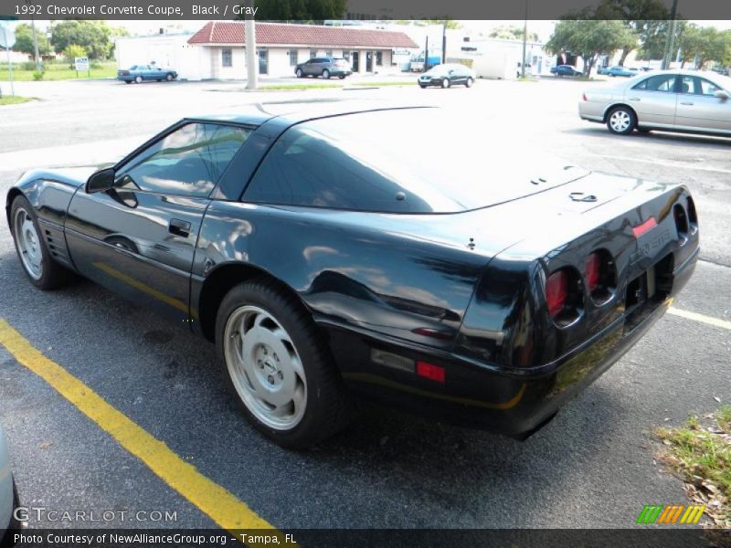 Black / Gray 1992 Chevrolet Corvette Coupe