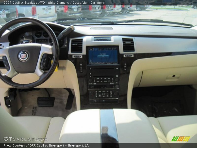 White Diamond / Cocoa/Light Cashmere 2007 Cadillac Escalade AWD