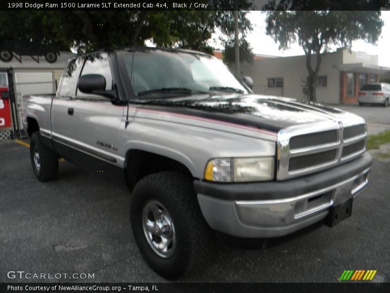Black / Gray 1998 Dodge Ram 1500 Laramie SLT Extended Cab 4x4