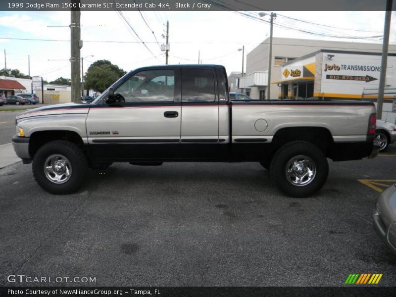 Black / Gray 1998 Dodge Ram 1500 Laramie SLT Extended Cab 4x4