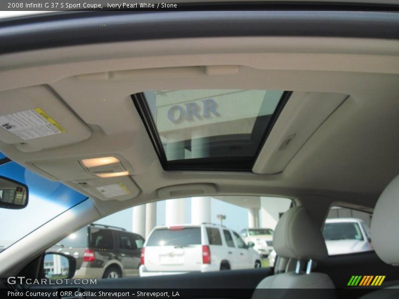 Ivory Pearl White / Stone 2008 Infiniti G 37 S Sport Coupe