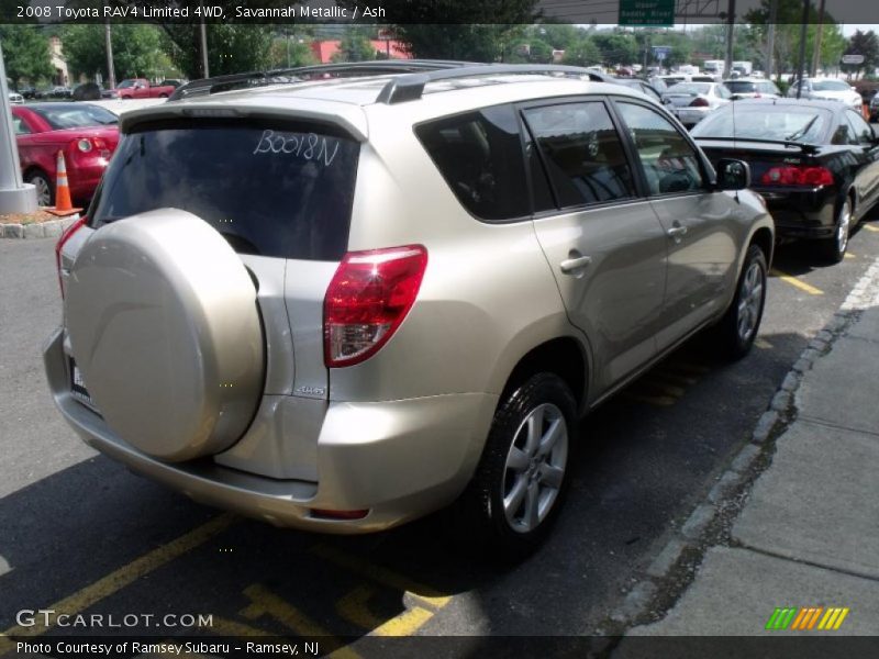 Savannah Metallic / Ash 2008 Toyota RAV4 Limited 4WD