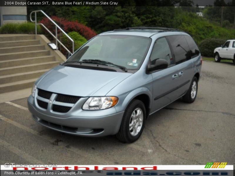 Butane Blue Pearl / Medium Slate Gray 2004 Dodge Caravan SXT