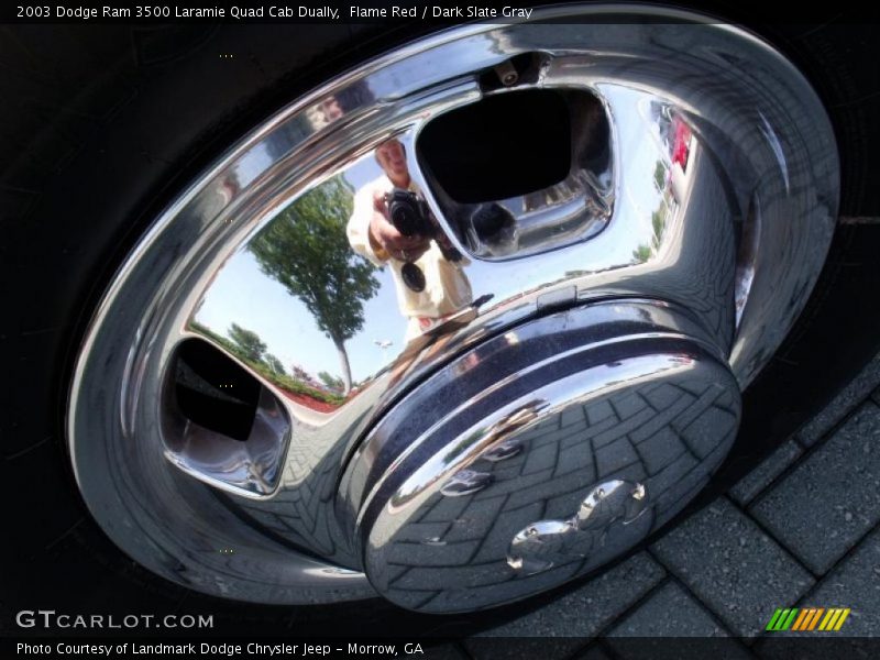 Flame Red / Dark Slate Gray 2003 Dodge Ram 3500 Laramie Quad Cab Dually