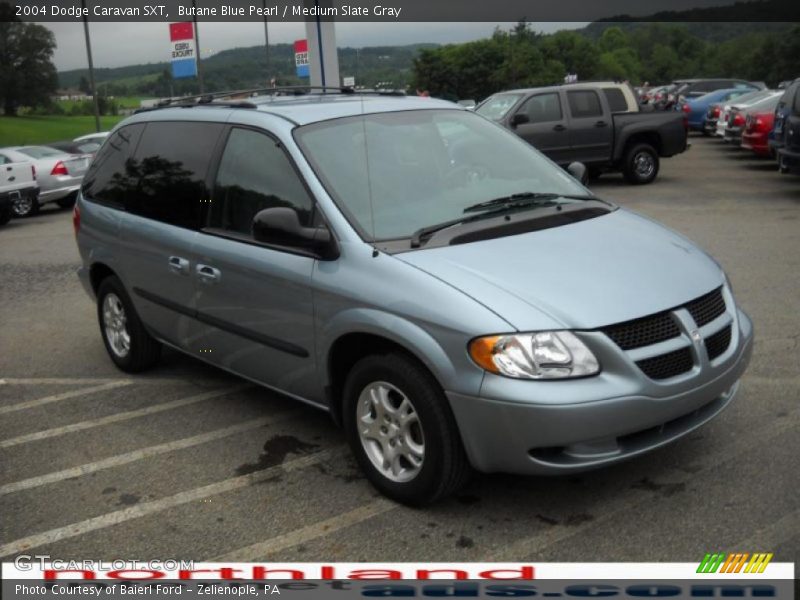Butane Blue Pearl / Medium Slate Gray 2004 Dodge Caravan SXT