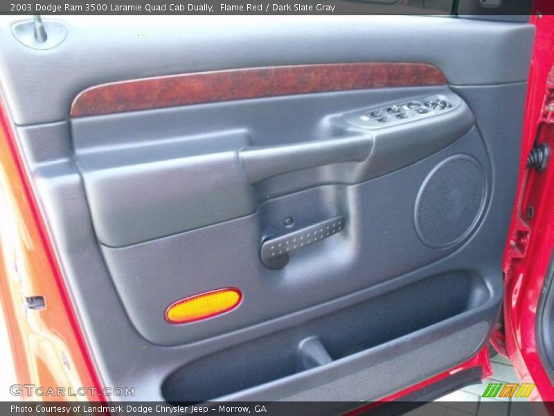 Flame Red / Dark Slate Gray 2003 Dodge Ram 3500 Laramie Quad Cab Dually