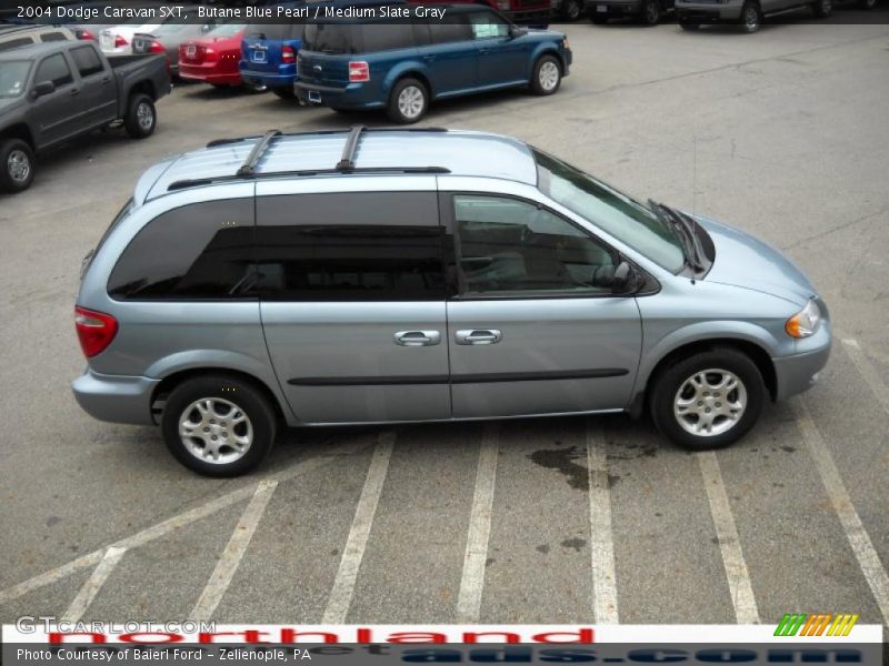 Butane Blue Pearl / Medium Slate Gray 2004 Dodge Caravan SXT