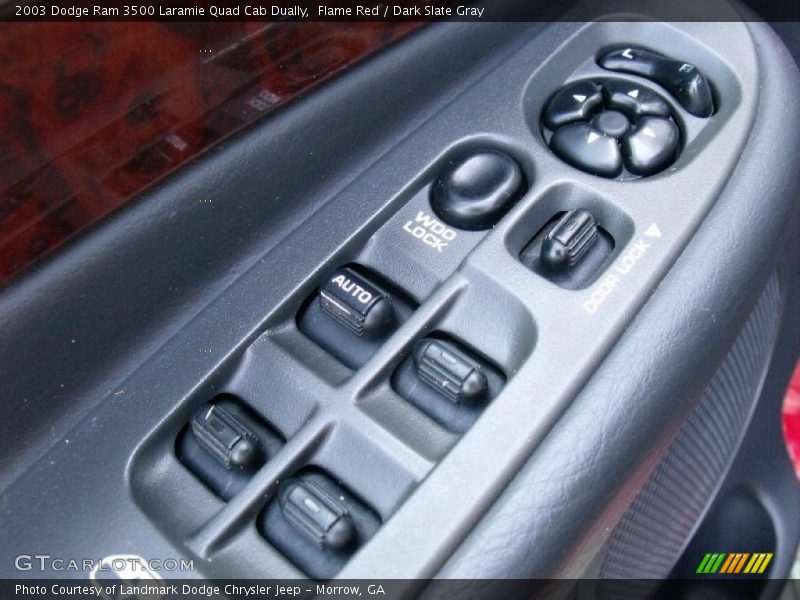 Flame Red / Dark Slate Gray 2003 Dodge Ram 3500 Laramie Quad Cab Dually