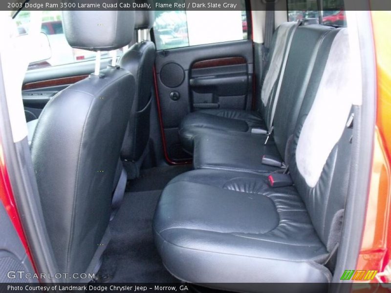 Flame Red / Dark Slate Gray 2003 Dodge Ram 3500 Laramie Quad Cab Dually