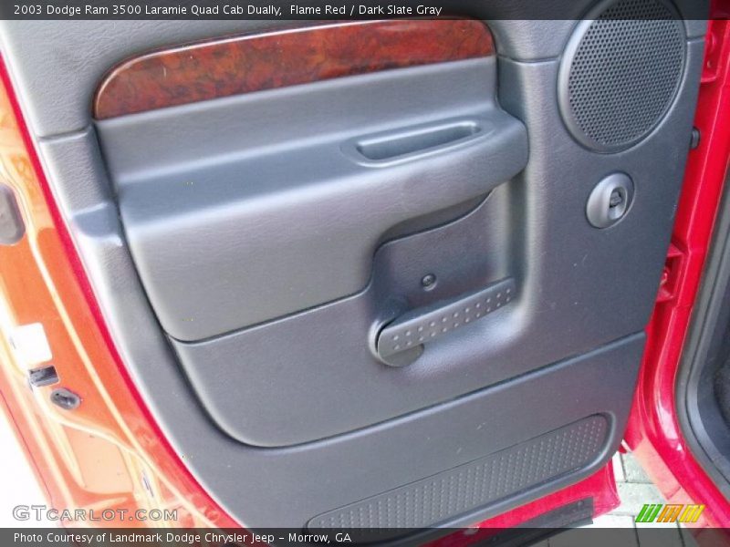 Flame Red / Dark Slate Gray 2003 Dodge Ram 3500 Laramie Quad Cab Dually