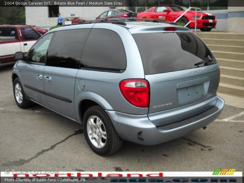 Butane Blue Pearl / Medium Slate Gray 2004 Dodge Caravan SXT