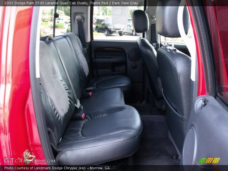 Flame Red / Dark Slate Gray 2003 Dodge Ram 3500 Laramie Quad Cab Dually