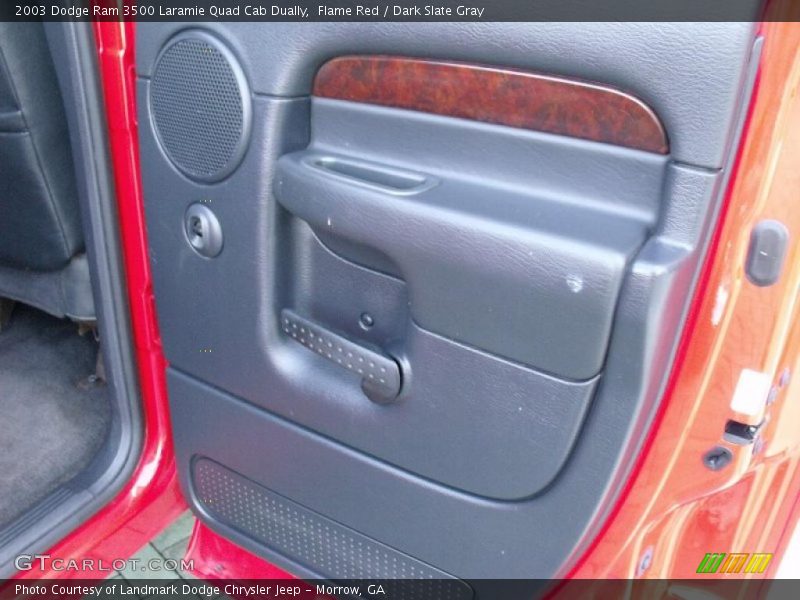 Flame Red / Dark Slate Gray 2003 Dodge Ram 3500 Laramie Quad Cab Dually