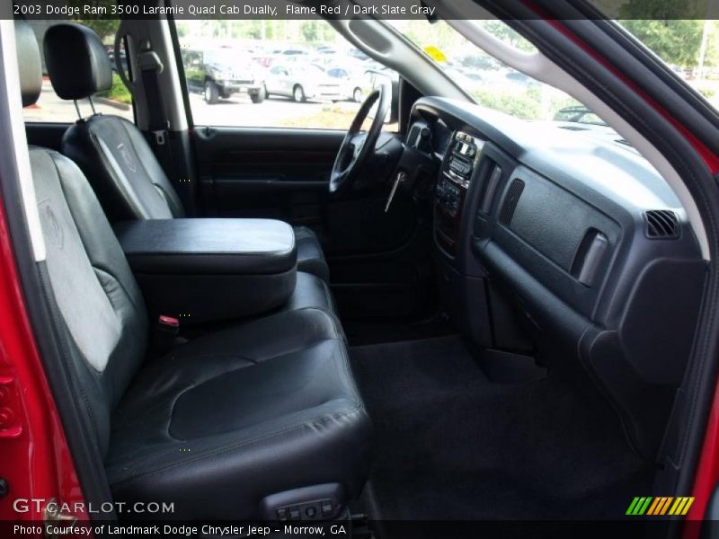 Flame Red / Dark Slate Gray 2003 Dodge Ram 3500 Laramie Quad Cab Dually