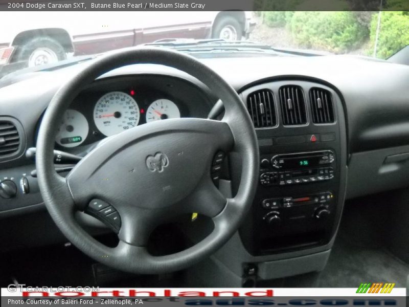Butane Blue Pearl / Medium Slate Gray 2004 Dodge Caravan SXT