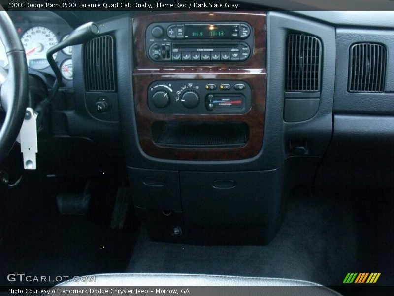 Flame Red / Dark Slate Gray 2003 Dodge Ram 3500 Laramie Quad Cab Dually