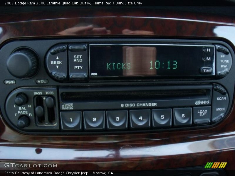 Flame Red / Dark Slate Gray 2003 Dodge Ram 3500 Laramie Quad Cab Dually