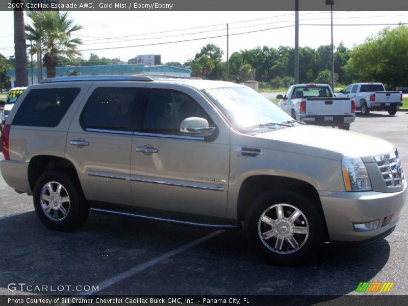 Gold Mist / Ebony/Ebony 2007 Cadillac Escalade AWD